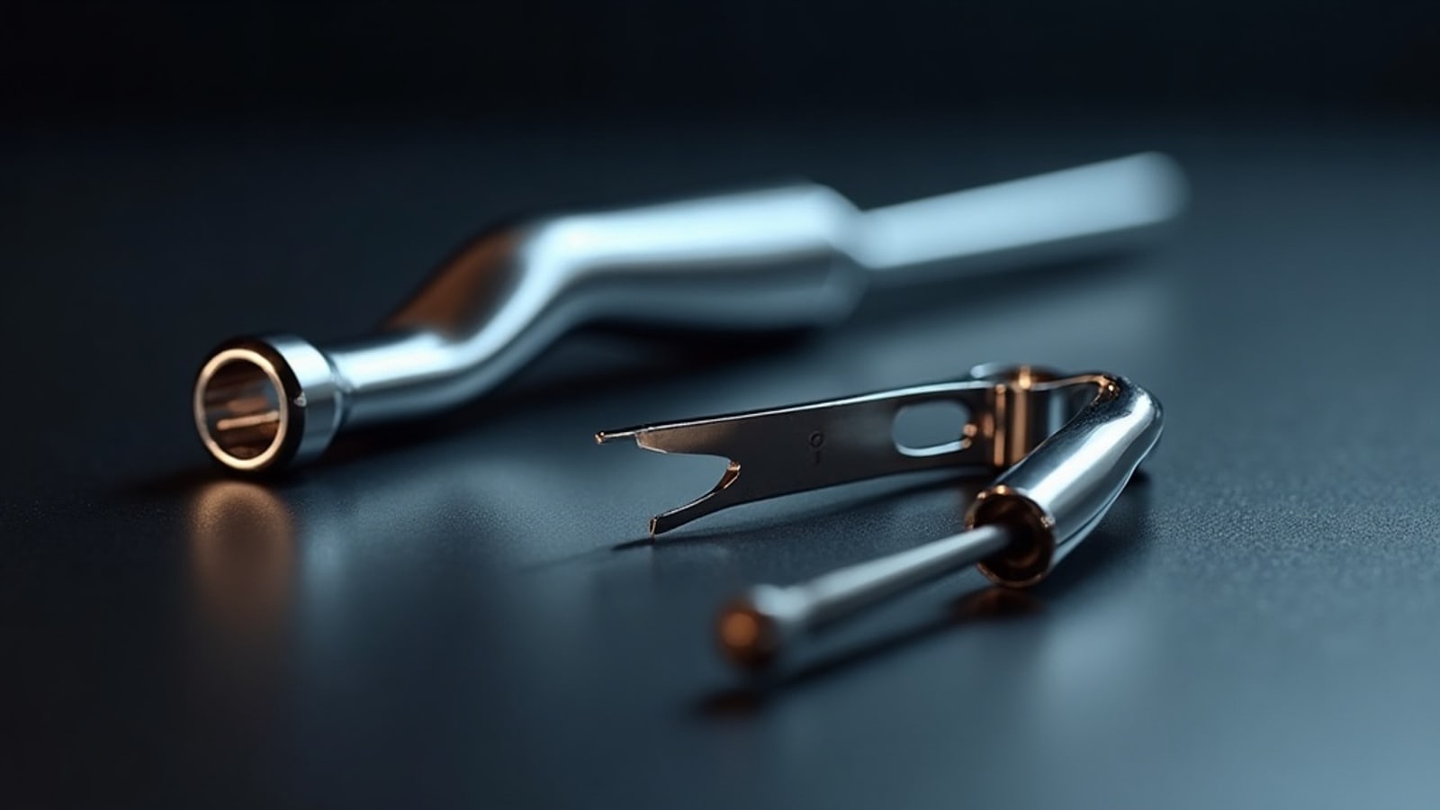 Precision-machined surgical instrument components in stainless steel