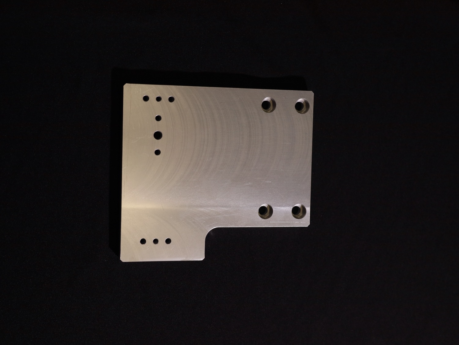 Placa de sujeción maquinada, aluminio